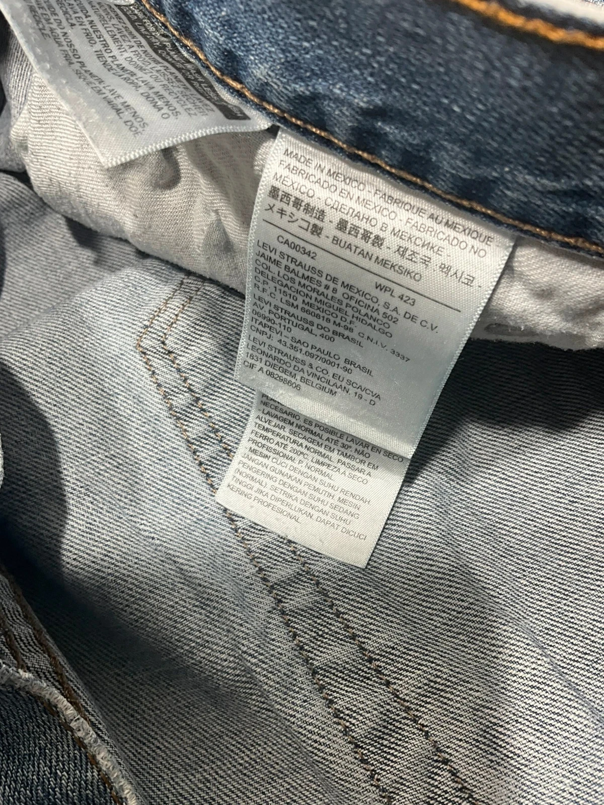Jean Levi's Coupe Droite W32 L30 Vintage 100% Coton Bleu Délavé Lvh 184 – photo 13